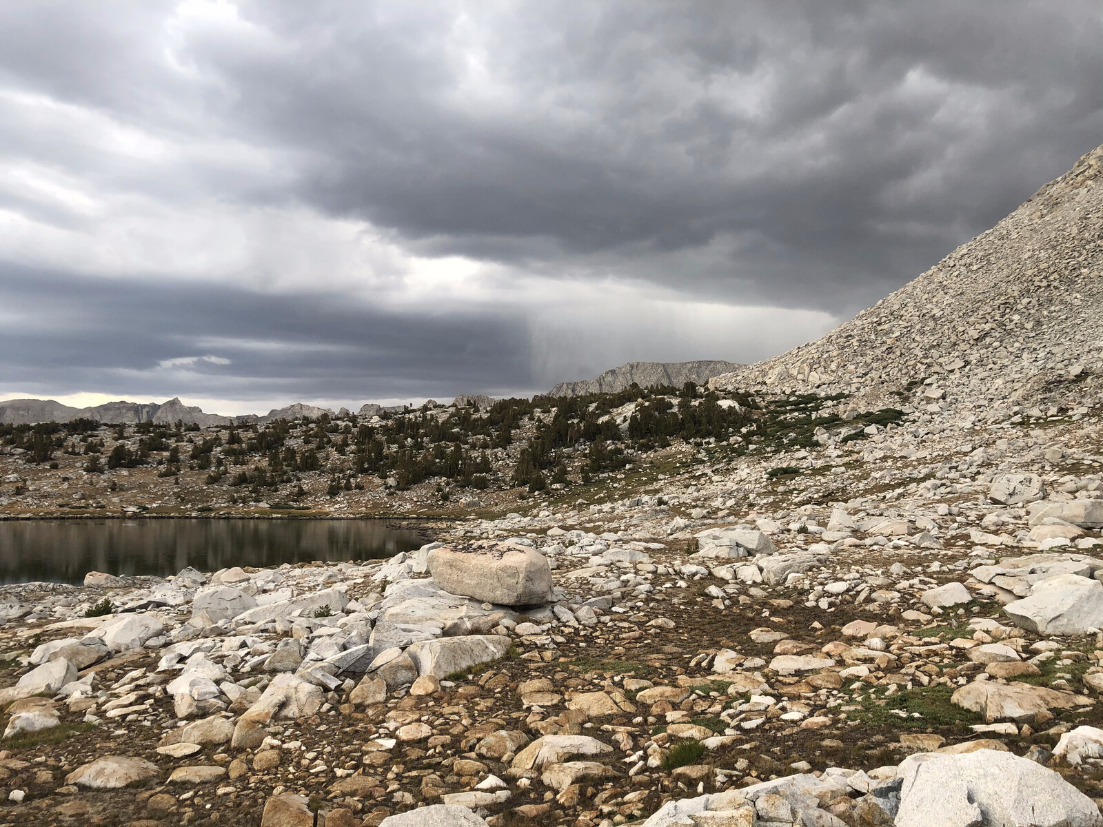View from Puppet Lake. Another storm coming.